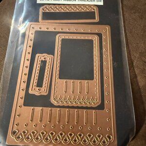 Spellbinders Nestabilities A-2 Fancy Ribbon Threader Steel Craft Die Set (1)